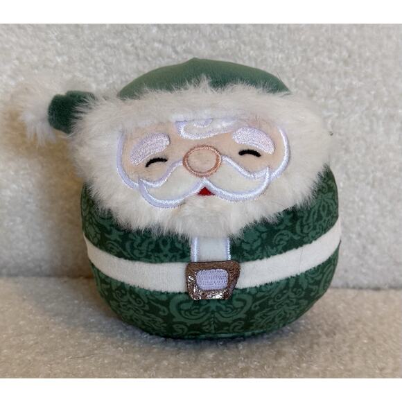 Squishmallows Nick the Green Santa Claus 4.5” Christmas Holiday Winter NEW - Picture 1 of 2